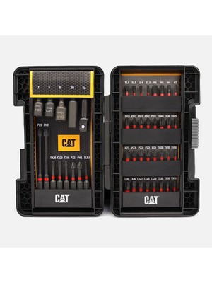 Cat DA01902 45 Parça Manganez Fosfat Alaşımlı Vidalama Uç Seti