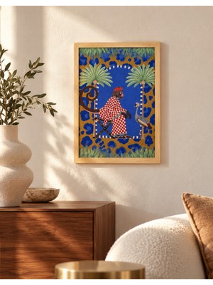 Studio RUE Kumaş Dokulu Ahşap Çerçeveli Tablo