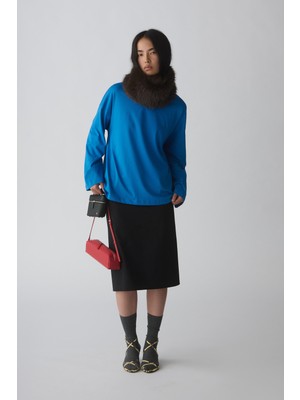 Suud Collection Mavi Uzun Kollu Oversize Tişört