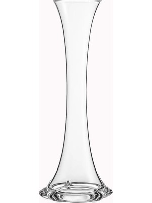 Happy Trend Yapımı Fil Ayağı Vazo Cam Vazo 40CM Ince Belli Vazo Şeffaf Renksiz