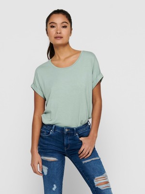 Happy Trend Kadın T-Shirt Onlmoster S/s O-Yaka Üst Noos Jrs