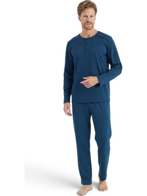 Pijadore Erkek %100 Pamuklu Uzun Kollu Pijama Takımı 2275
