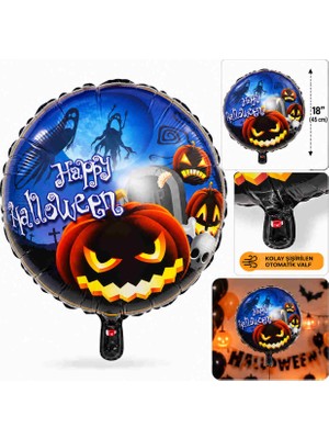 Bezos Balkabağı Desenli Folyo Balon 18 Inç – 45 cm
