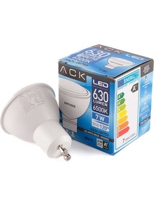Ack 7W 220-240V GU10 6500K Smd Lens LED Ampul AA24-01753