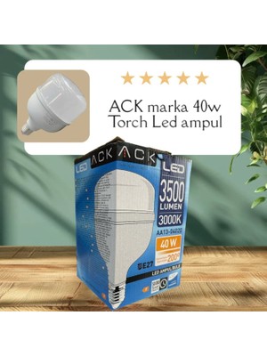 Ack 40W 220-240V E27 3000K T120 LED Ampul AA13-04020