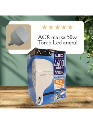 Ack 50W 220-240V E27 3000K T140 LED Ampul AA13-05020