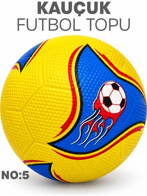 Telvesse Kauçuk Futbol Topu Yekpare Üretim Soft Karışık Renk 400 Gram No:5