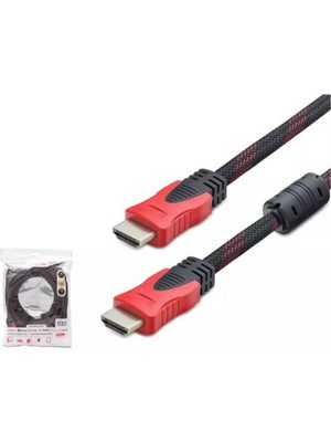 Hadron HDX2022 15M HDMI Kablo Örgülü Siyah