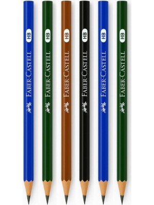 Faber-Castell Şövalye Hb Yuvarlak Kurşun Kalem 6 Adet