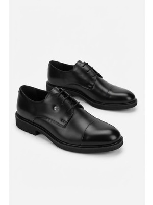 Pierre Cardin 702605 Siyah Açma Damat Ayakkabısı Takım Ayakkabısı Erkek Ayakkabı