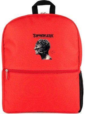Z zepplin Septicflesh Modern Primitive Kırmızı Sırt Çantası