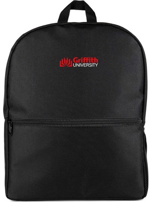 Z zepplin Griffith University Red Logo Siyah Sırt Çantası