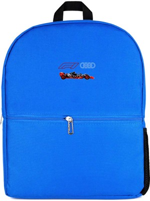 Z zepplin F1 Audi Logo Car Mavi Sırt Çantası