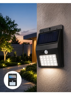 Kaliteyi Bul Güneş Enerjili 180 LED Hareket Sensörlü Bahçe Lambası