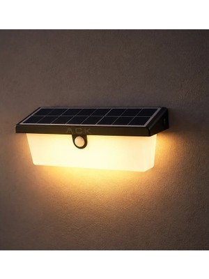 Ack Solar LED Duvar Apligi Dimli  Siyah IP54 211MMX112MMX120MM AG60-03851