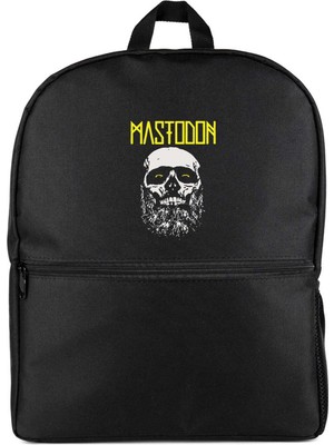 Z zepplin Mastodon Skull Siyah Sırt Çantası
