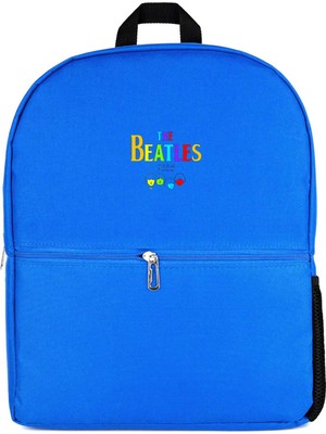 Z zepplin The Beatles Rainbow Mavi Sırt Çantası
