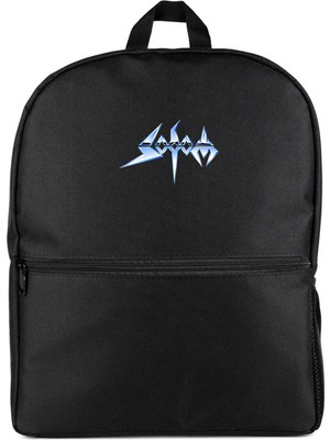 Z zepplin Sodom Logo Sırt Çantası Siyah
