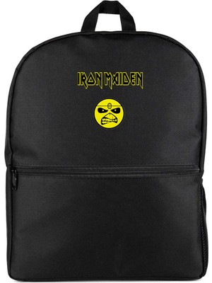 Z zepplin Iron Maiden Face Siyah Sırt Çantası