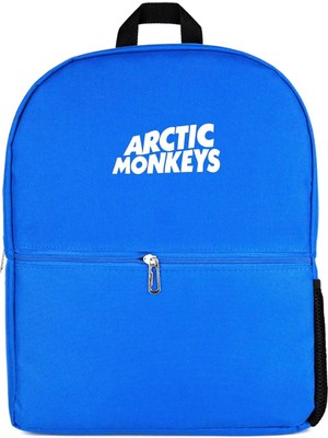 Z zepplin Arctic Monkeys White Logo Mavi Sırt Çantası