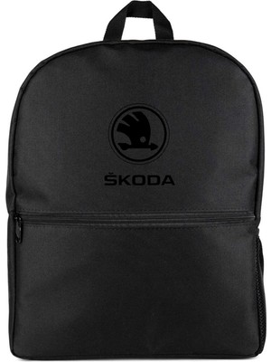 Z zepplin Skoda Logo Sırt Çantası Siyah