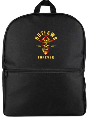 Z zepplin Red Dead Redemption 2 Outlaws Forever Skull Siyah Sırt Çantası