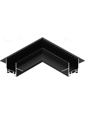 Ack Slim Magnet Ray 90° Yatay Baglanti Aparati Sivaalti AD45-95100