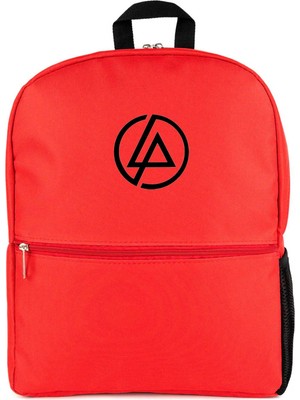 Z zepplin Linkin Park Classic Logo Kırmızı Sırt Çantası