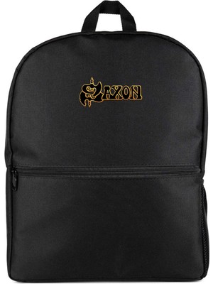 Z zepplin Saxon Gold Logo Siyah Sırt Çantası