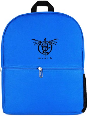 Z zepplin Lamb of God Wrath Logo Mavi Sırt Çantası