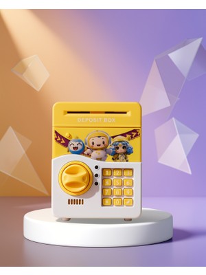 Kaliteyi Bul Sarı Elektronik Şifreli Atm Tarzı Kumbara