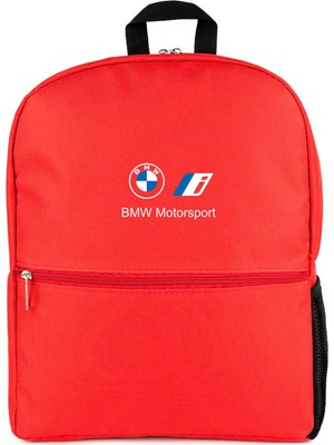Z zepplin BMW New Logo Motorsports Kırmızı Sırt Çantası