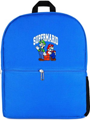 Z zepplin Süper Mario Mavi Sırt Çantası