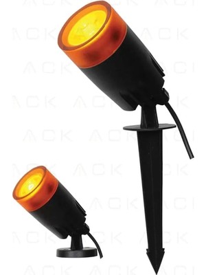 Ack Pc Çim Armaturu GU10 Turuncu AG56-01057