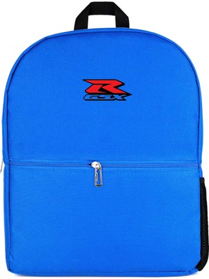 Z zepplin Suzuki GSX-R Logosu Mavi Sırt Çantası