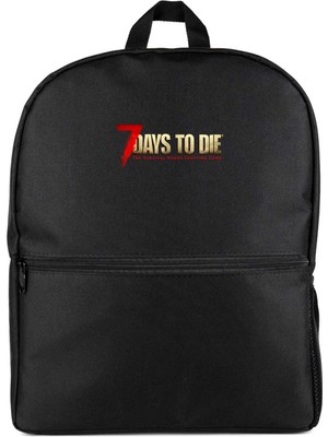 Z zepplin 7 Days To Die Logo Siyah Sırt Çantası