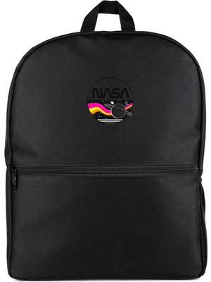 Z zepplin Nasa Retro Siyah Sırt Çantası