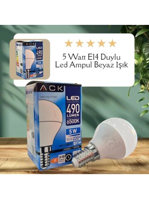 Ack 5W 220-240V E14 6500K Top LED Ampul AA11-00513