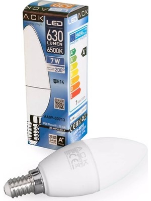 Ack 7W 220-240V E14 6500K Mum LED Ampul AA09-00713