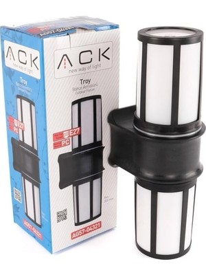 Ack Troy Bahçe Duvar Apligi E27 Duy 300MM AG57-04321