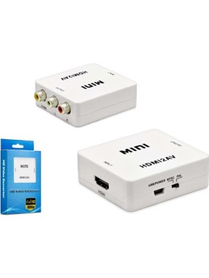 Hadron HDX1281 Hd Vıdeo Convertor HDMI (In) To Av (Out) Beyaz