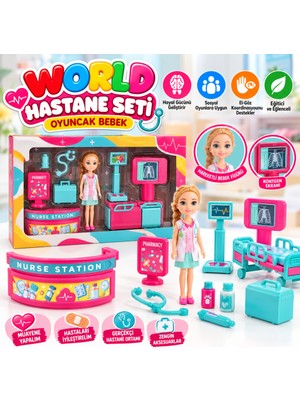 sbodurhome ENF-39184 World Hastane Seti Oyuncak Bebek