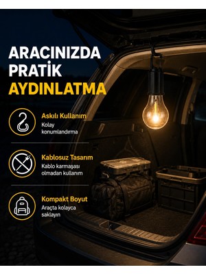 Urfakent Çok Yönlü Asma Kancalı Kamp Işığı