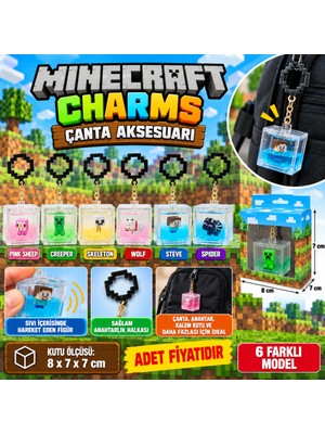 Oyunca Minecraft Charms Çanta Aksesuarı