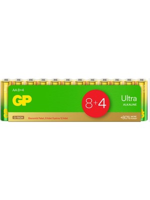 Gp G-Tech Lr6 Aa Boy Ultra Alkalin Kalem Pil 12'li Paket GP15AU-VS12