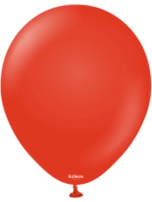 Pazariz 12 Inç Standart Boy Pastel Balon Deep Red 100 Adet