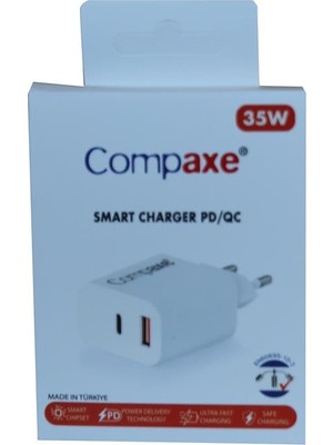 Compaxe CTA-350UT 35W 5V 3A Pd/qc+ Type-C USB Şarj Kablosu