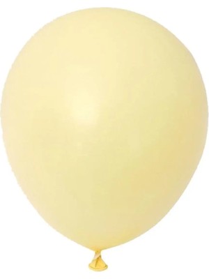Pazariz 10 Adet Dekor Balonu Vanilya 12 Inç 30 cm Çap