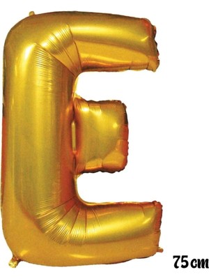 Pazariz 75 cm E Harfi Folyo Balon Altın