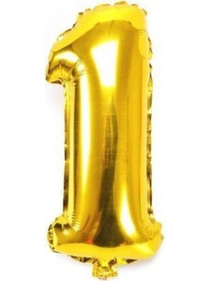 Pazariz Gold Folyo Balon 1 Rakamı